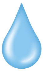 水（H2O）の分子イメージ
